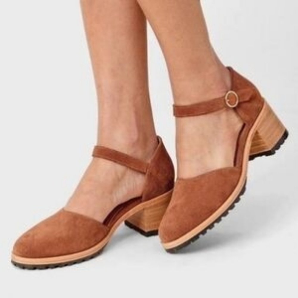 Patina By Portland Leather Mary Jane Block Heel NWT Sz. 10.5